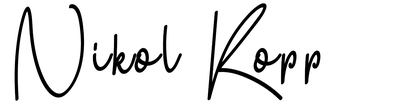 Nikol Kopp – podpis